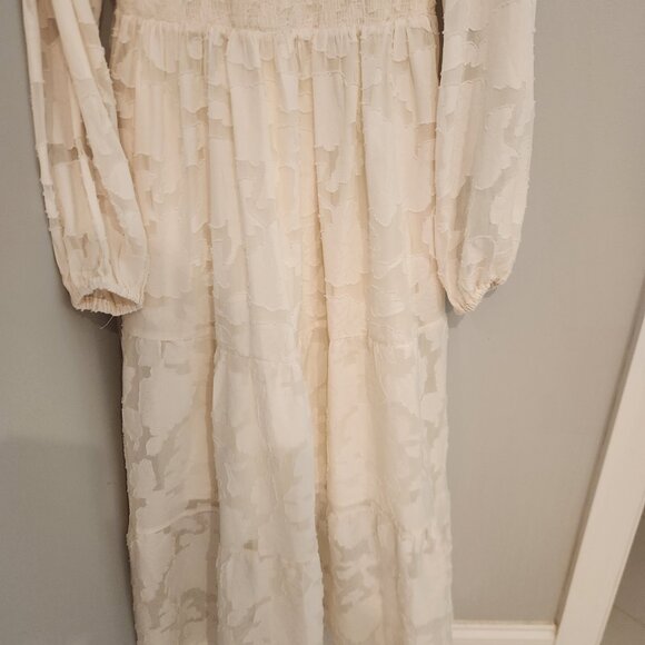 Mitilly womens smocked long sleeve maxi dress - Picture 4 of 8